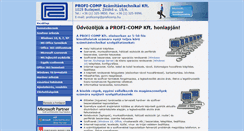 Desktop Screenshot of proficomp.hu