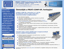 Tablet Screenshot of proficomp.hu